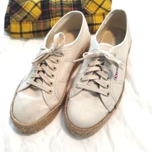 Superga Rope Platform Shoes in Canvas Espadrilles